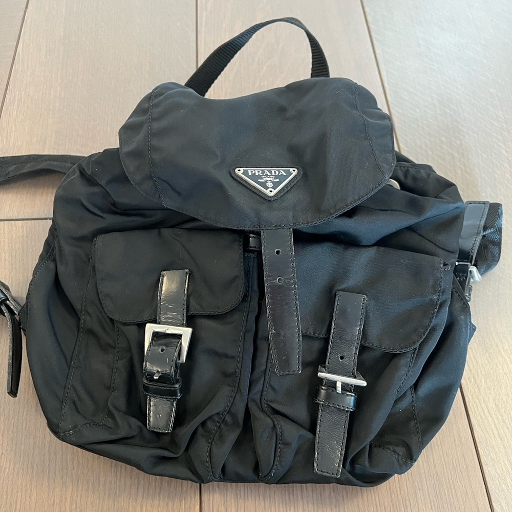 Prada Black Nylon Backpack